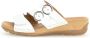 Gabor Dames sandalen van wit leer met klittenbandsluiting White Dames - Thumbnail 4
