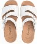 Gabor Dames sandalen van wit leer met klittenbandsluiting White Dames - Thumbnail 5