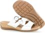 Gabor Dames sandalen van wit leer met klittenbandsluiting White Dames - Thumbnail 6
