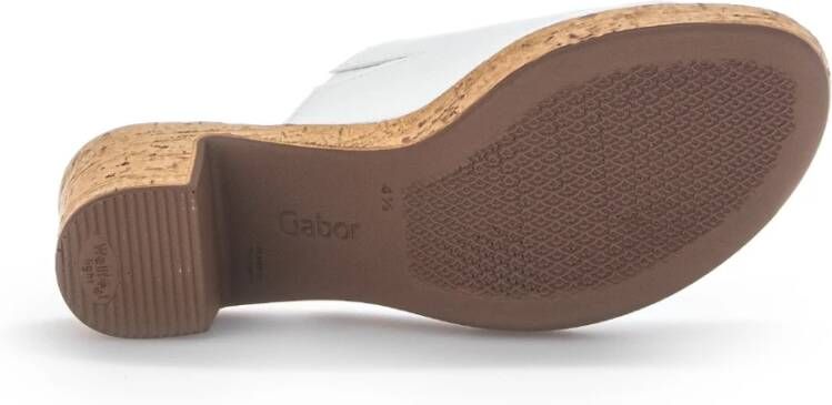 Gabor Flat Sandals Wit Dames