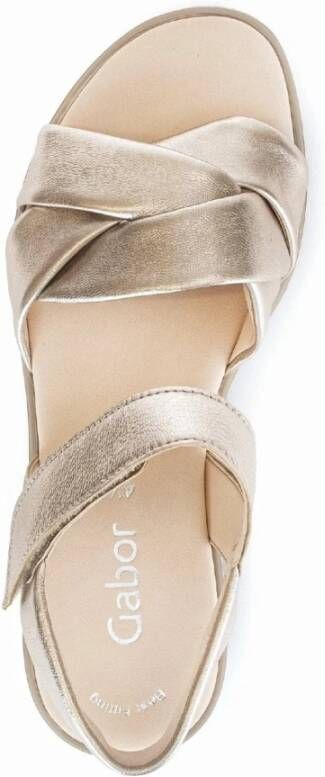 Gabor Flat Sandals Yellow Dames