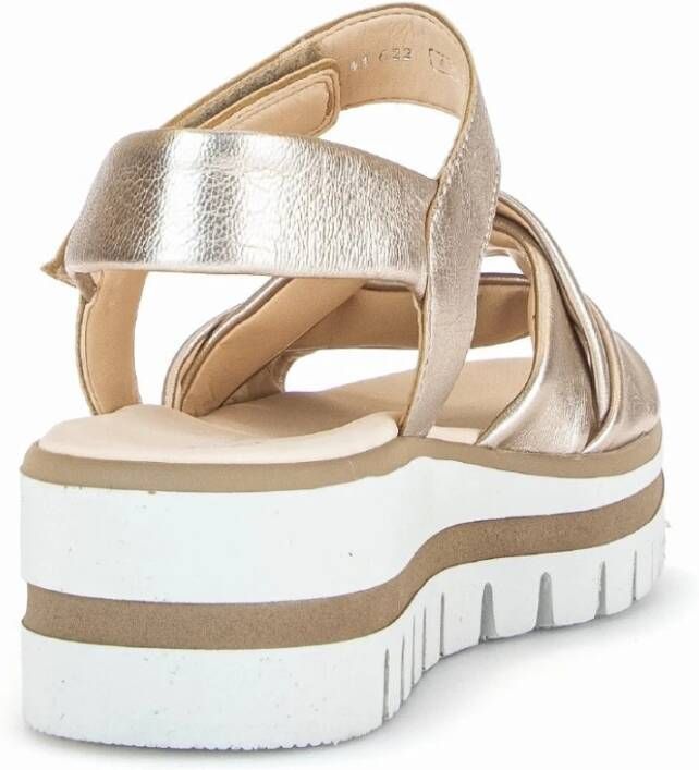 Gabor Flat Sandals Yellow Dames