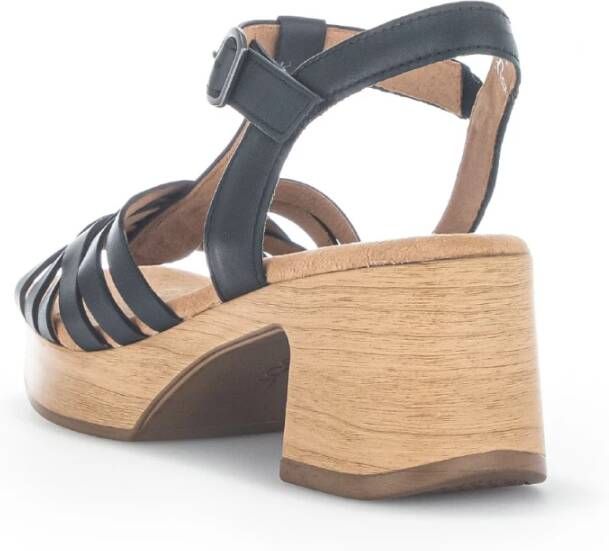 Gabor Flat Sandals Zwart Dames