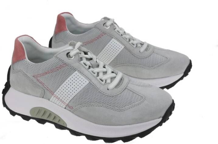 Gabor Flexibele Walking Sneaker met Rollingsoft Technologie Gray Dames