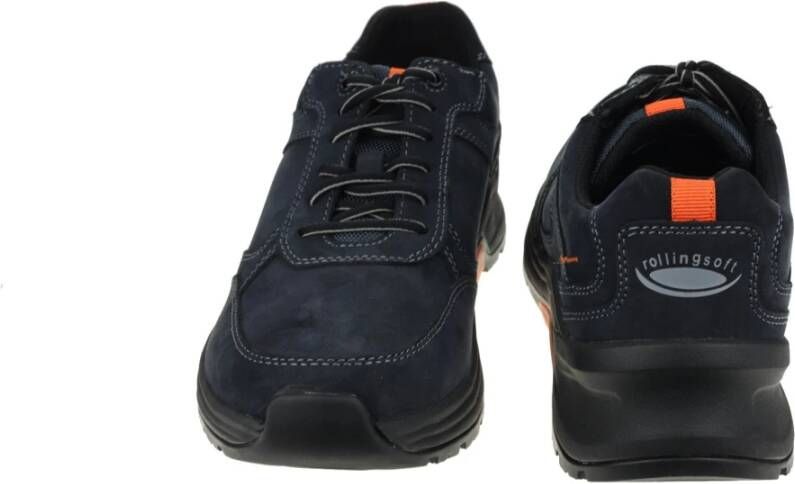 Pius Gabor rollingsoft sensitive 8007.10.02 heren rollende wandelsneaker blauw - Foto 5