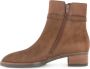 Gabor Cognac fluwelen enkellaarzen Brown Dames - Thumbnail 2