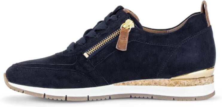 Gabor Fluwelen lederen marine cognac manden Multicolor Dames