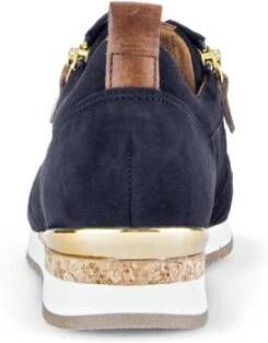 Gabor Fluwelen lederen marine cognac manden Multicolor Dames