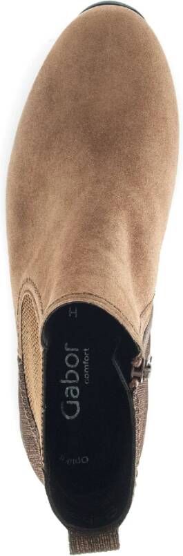 Gabor Cognac lederen fluwelen manden Brown Dames