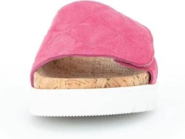 Gabor Fuchsia Leren Sandalen Pink Dames