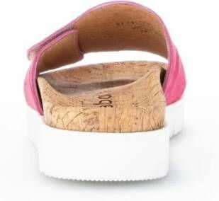 Gabor Fuchsia Leren Sandalen Pink Dames