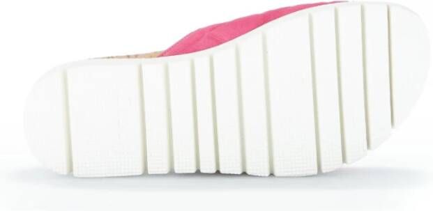 Gabor Fuchsia Leren Sandalen Pink Dames