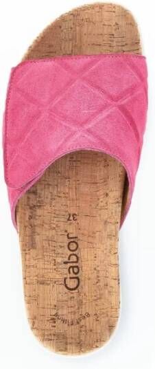 Gabor Fuchsia Leren Sandalen Pink Dames