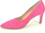 Gabor Fuxia daim Pumps + tip 6 cm Roze Dames - Thumbnail 3