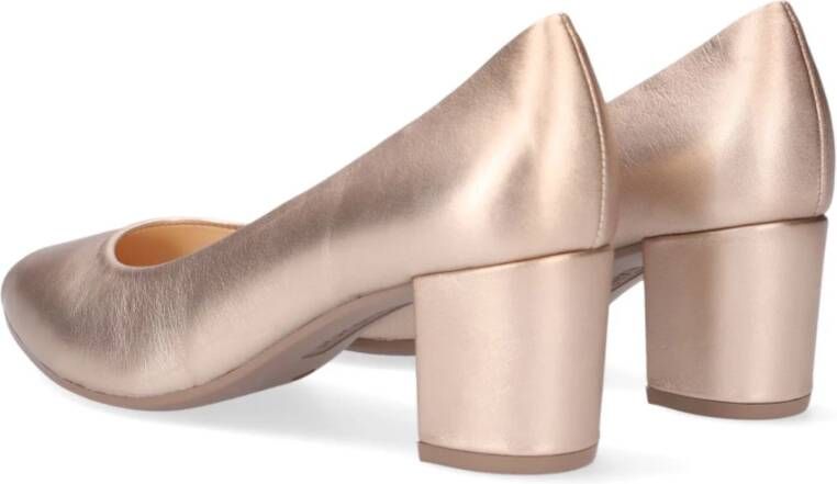 Gabor Gouden blokhak pumps