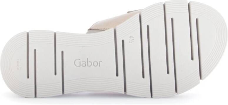 Gabor Gouden Metallic Leren Muiltjes