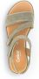 Gabor Beige Suède Sandalen met Velcro Sluiting Beige Dames - Thumbnail 7