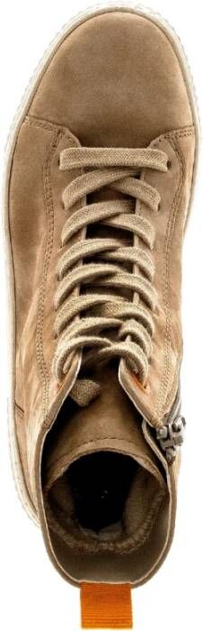 Gabor Groen en Oranje Suède Hoge Sneakers Multicolor Dames