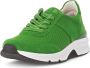 Gabor Rollingsoft Sneakers met sleehak vrijetijdsschoen lage schoen veterschoen logo op de hiel - Thumbnail 5