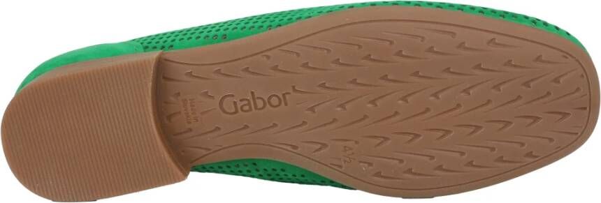 Gabor Groene Suède Dames Loafer
