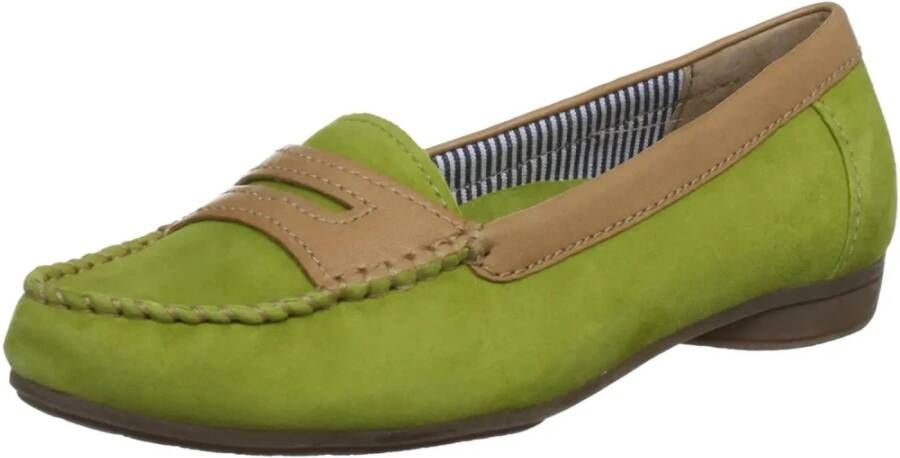 Gabor Groene Suède Leren Mocassins Green Dames