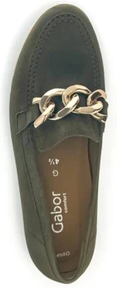 Gabor Groene Suède Loafers