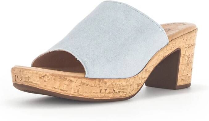 Gabor Heeled Mules Wit Dames