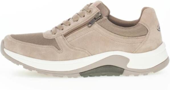 Gabor Heren Rollingsoft wandelsneakers Beige Heren