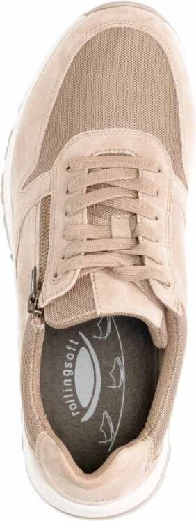 Gabor Heren Rollingsoft wandelsneakers Beige Heren