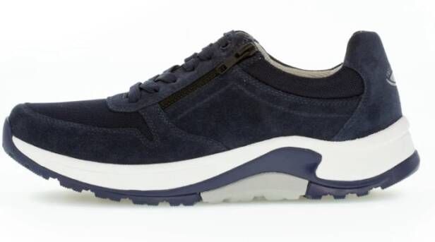 Gabor Heren Rollingsoft wandelsneakers Blauw Heren