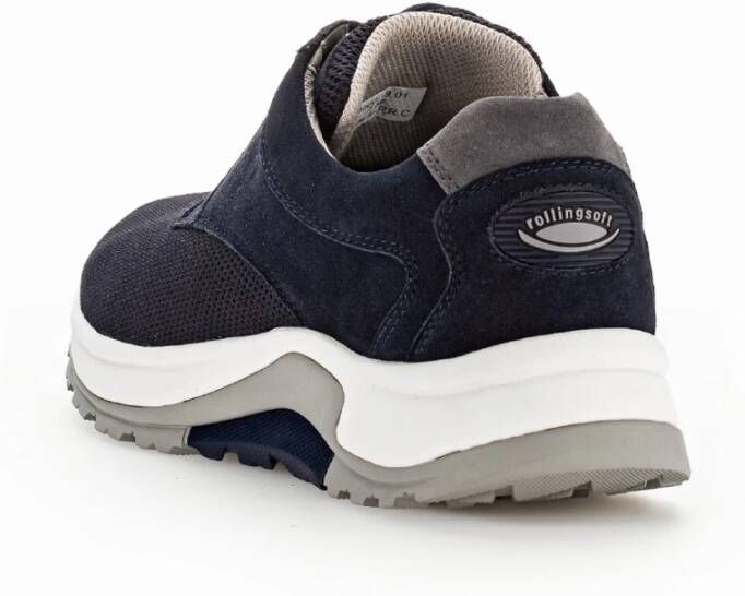 Gabor Heren wandelsneakers met Rollingsoft-technologie Blauw Heren