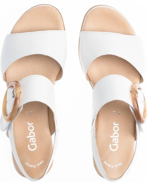 Gabor High Heel Sandals White Dames