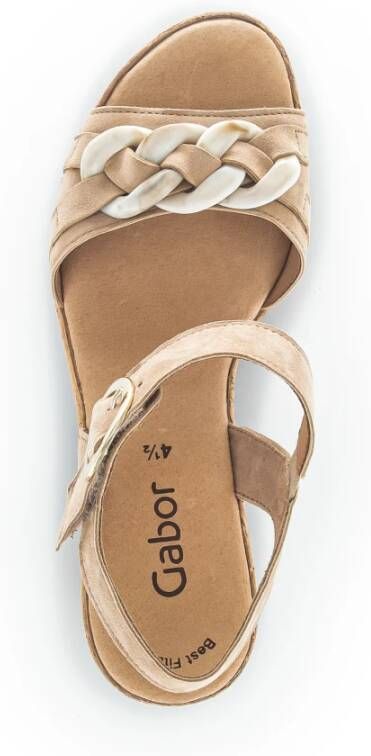 Gabor Hoge hiel sandalen Beige Dames