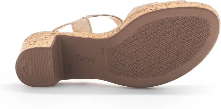 Gabor Hoge hiel sandalen Beige Dames