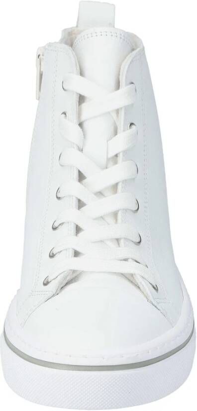 Gabor Hoge leren sneakers met plateauzool