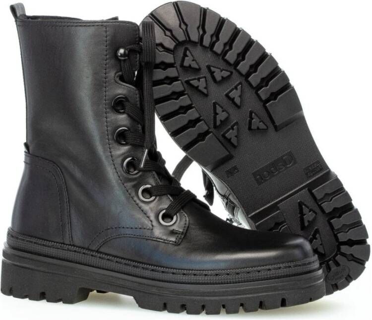 Gabor Klassieke zwarte veterschoenen Black Dames