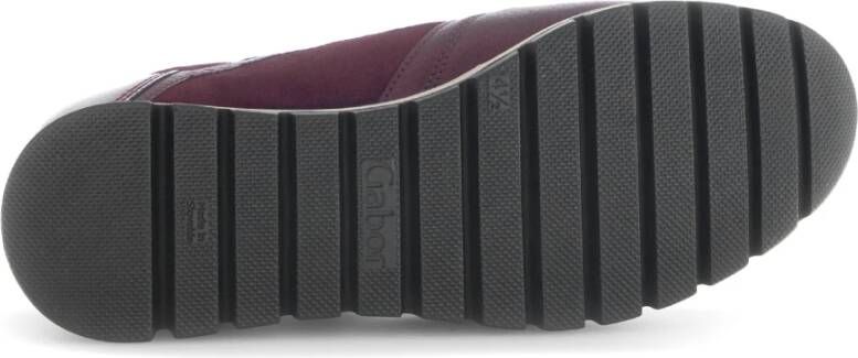 Gabor Lace-Zip Paarse Sneaker Dames