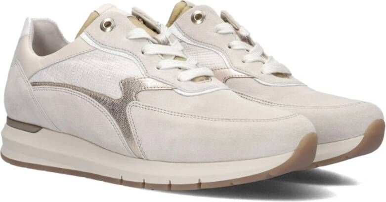 Gabor Lage Sneakers in Beige en Roze Multicolor Dames