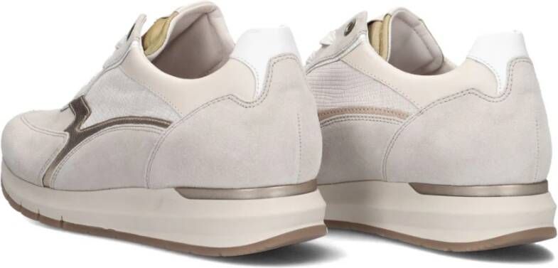 Gabor Lage Sneakers in Beige en Roze Multicolor Dames