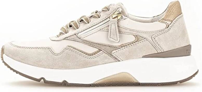 Gabor Lage Sneakers voor Vrouwen Beige Dames