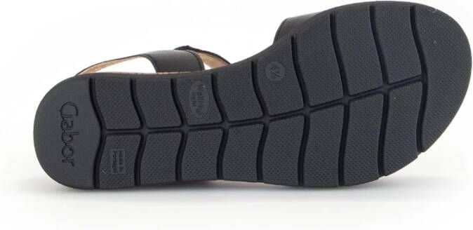 Gabor Leren Platte Sandalen