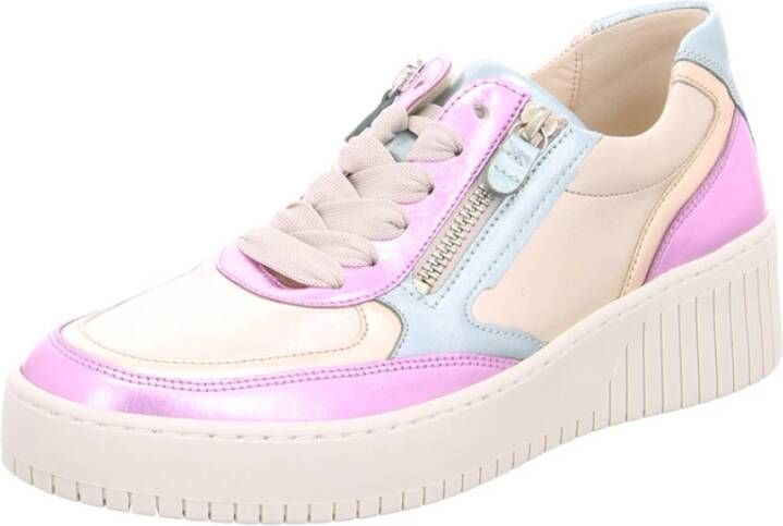 Gabor Leren Veterschoen Multicolor Dames