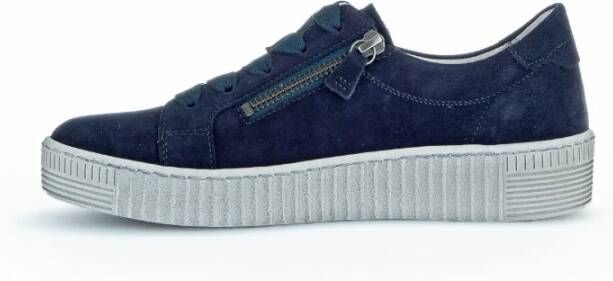 Gabor Marine fluwelen manden Blue Dames