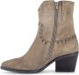 Gabor Middelgrote taupe suède leren enkellaars Beige Dames - Thumbnail 2