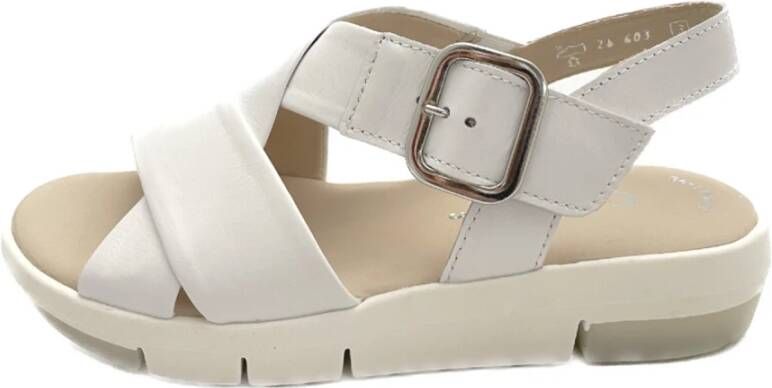 Gabor Mode Plateau Sandalen White Dames