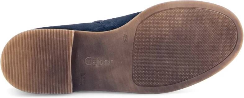 Gabor Moderne leren enkellaarzen Blue Dames