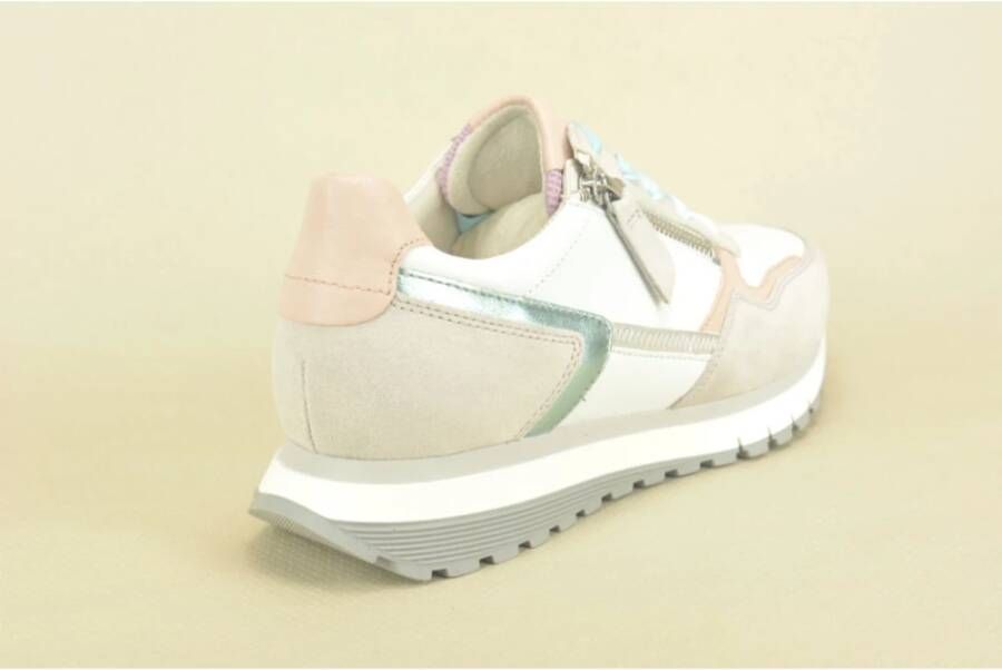 Gabor Stijlvolle Multi Runner Sneakers voor Vrouwen White Dames