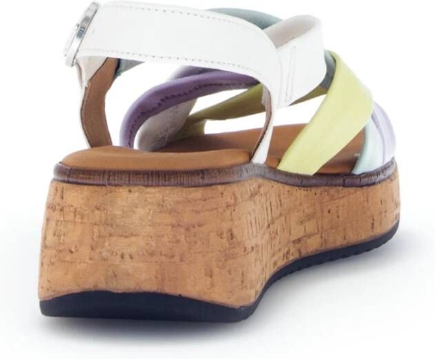 Gabor Multicolor Damesandaal Plat en Comfortabel Multicolor Dames