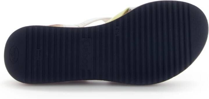 Gabor Multicolor Damesandaal Plat en Comfortabel Multicolor Dames