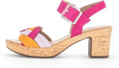 Gabor Multicolor Leren Sandalen Multicolor Dames